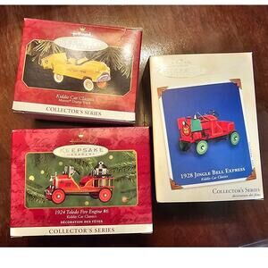 Kiddie Car Classics Hallmark Ornaments set of 3
